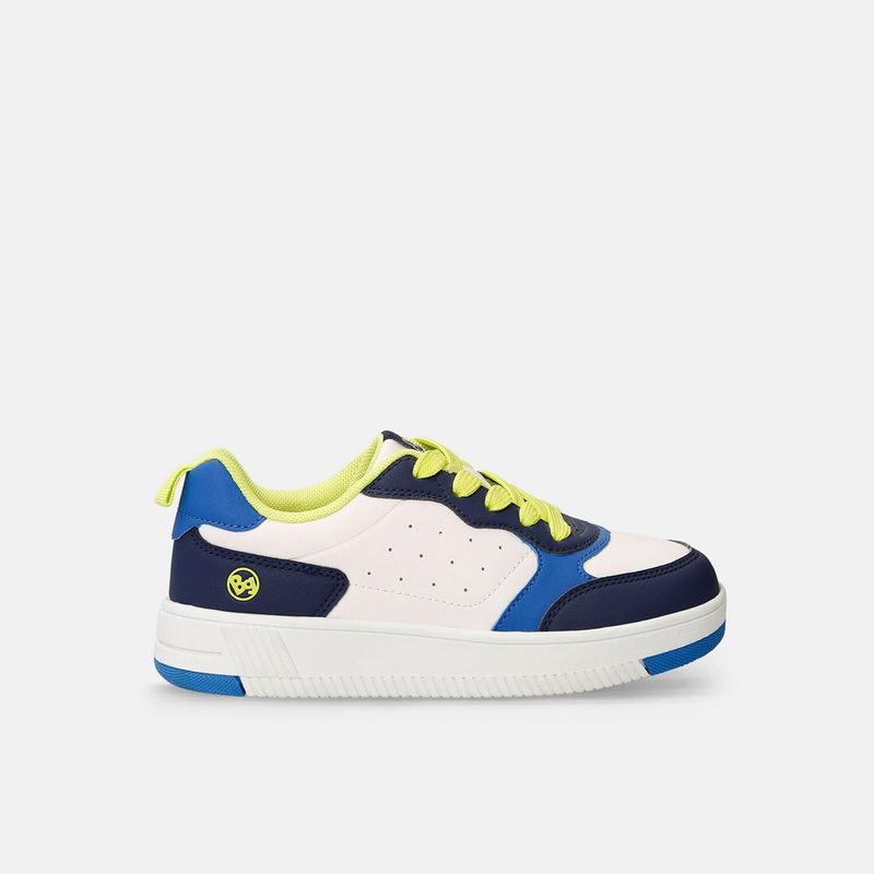 BUBBLE GUMMERS - Tenis Junior Para Niño Bubblegummers Blanco-Azul Salinas