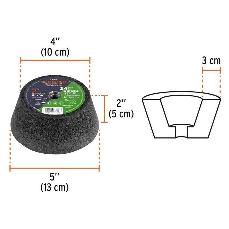 GENERICO - Copa desbaste 5"C-361-PI Truper