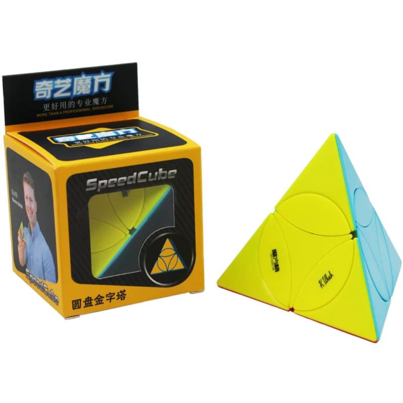 QIYI - Cubo Rubik Qiyi Coin Tetraedro Piraminx SpeedCube Stickerles