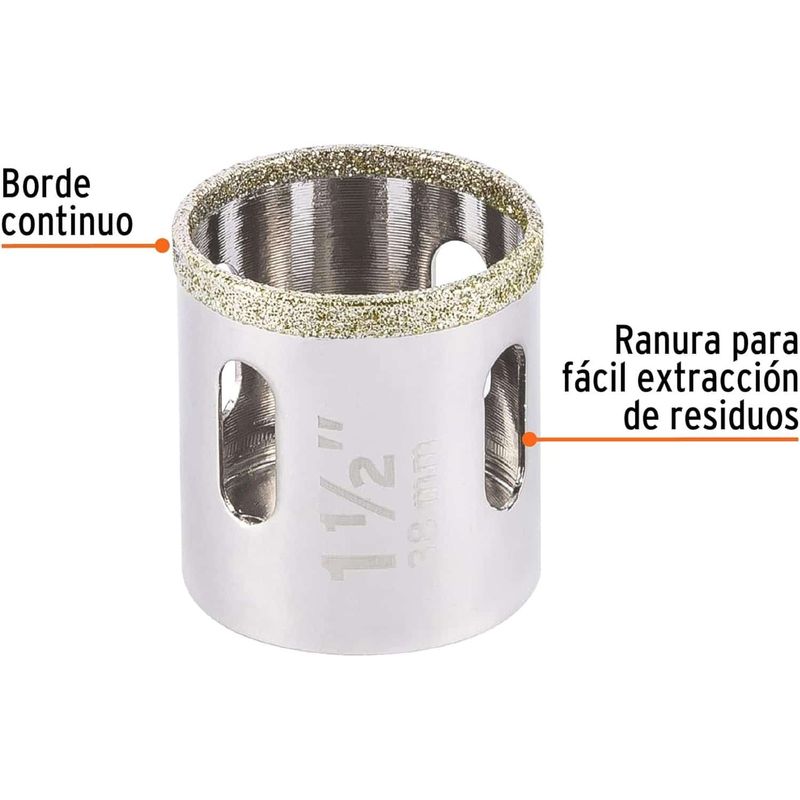 GENERICO - Brocasierra diamante 1-1/2" borde continuo Truper