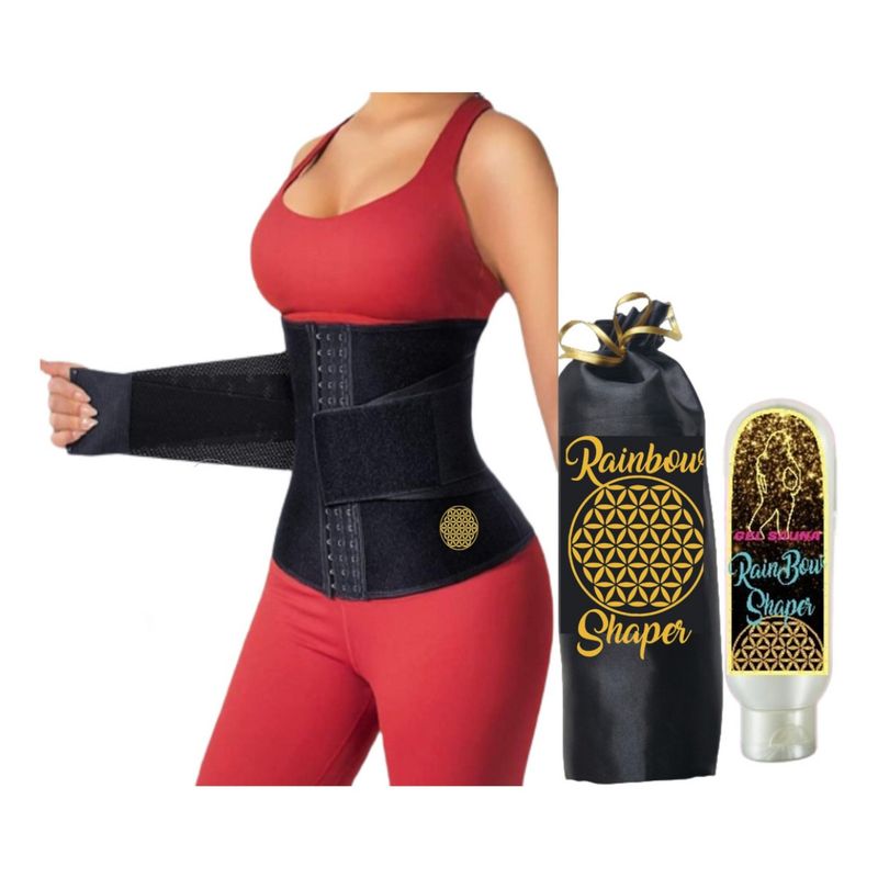 GENERICO - Faja Cinturilla Broches Cinturon Efecto Reloj de Arena y Gel Talla XS