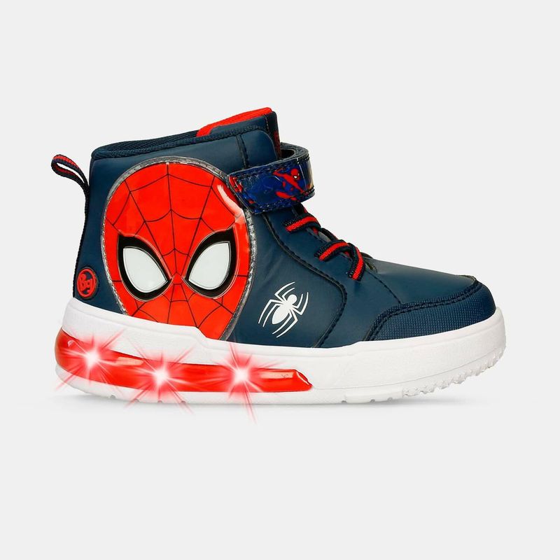 MARVEL - Botas Infantil Con Luces Con Luces Para Niño Licenses Marvel Azul-Rojo Milton L