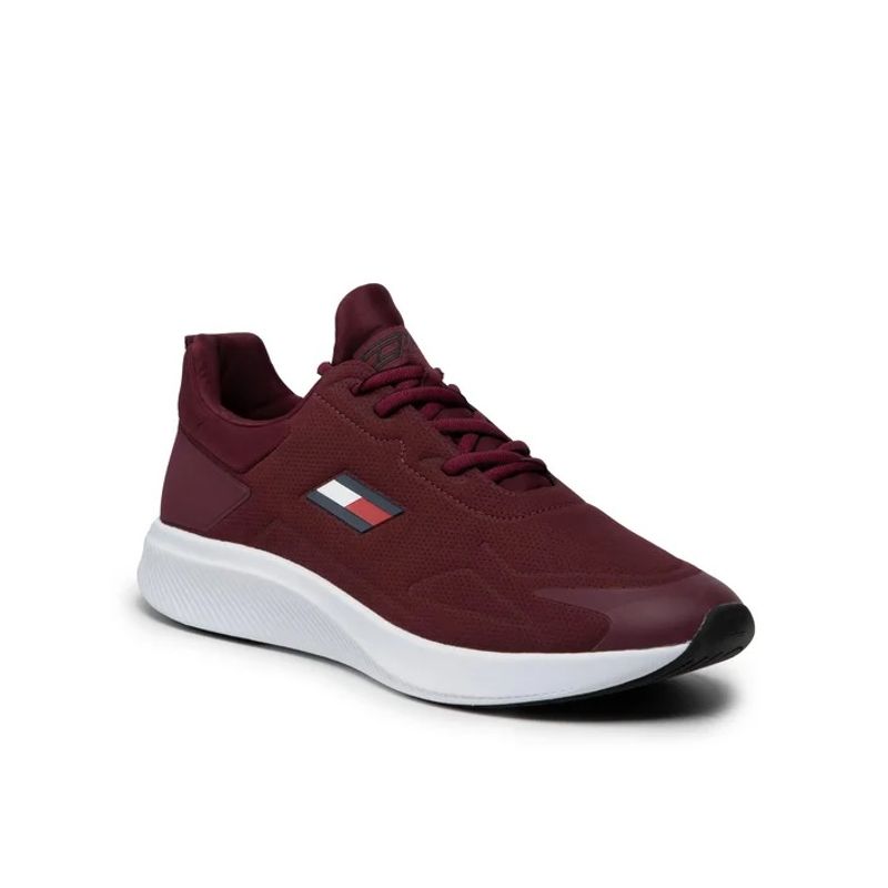 TOMMY HILFIGER - Tenis Vinotinto Ts Pro Perf Para Hombre Tommy Hilfiger