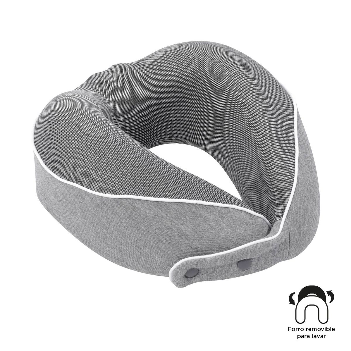 TOTTO - Almohada de Viaje Plane con Memory Foam Gris