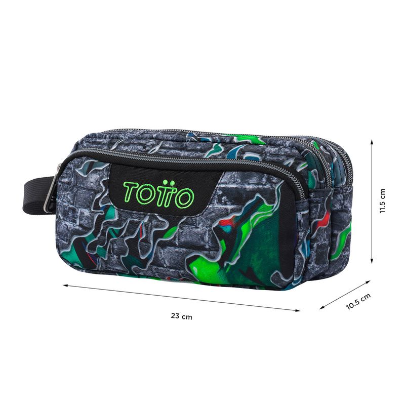 TOTTO - Cartuchera Multiuso Agapec Gris