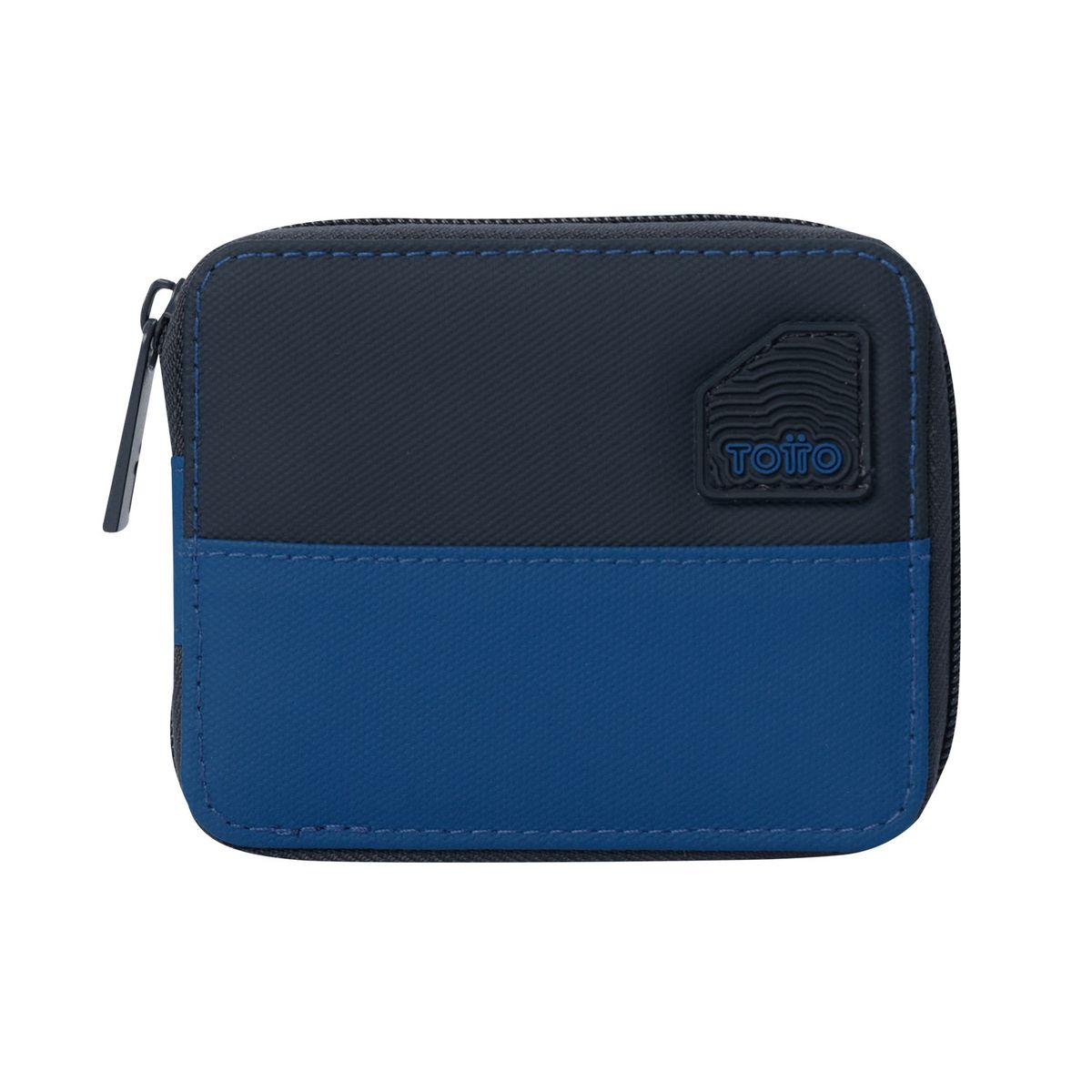 TOTTO - Billetera Contrast Mad Con RFID Blocker Azul