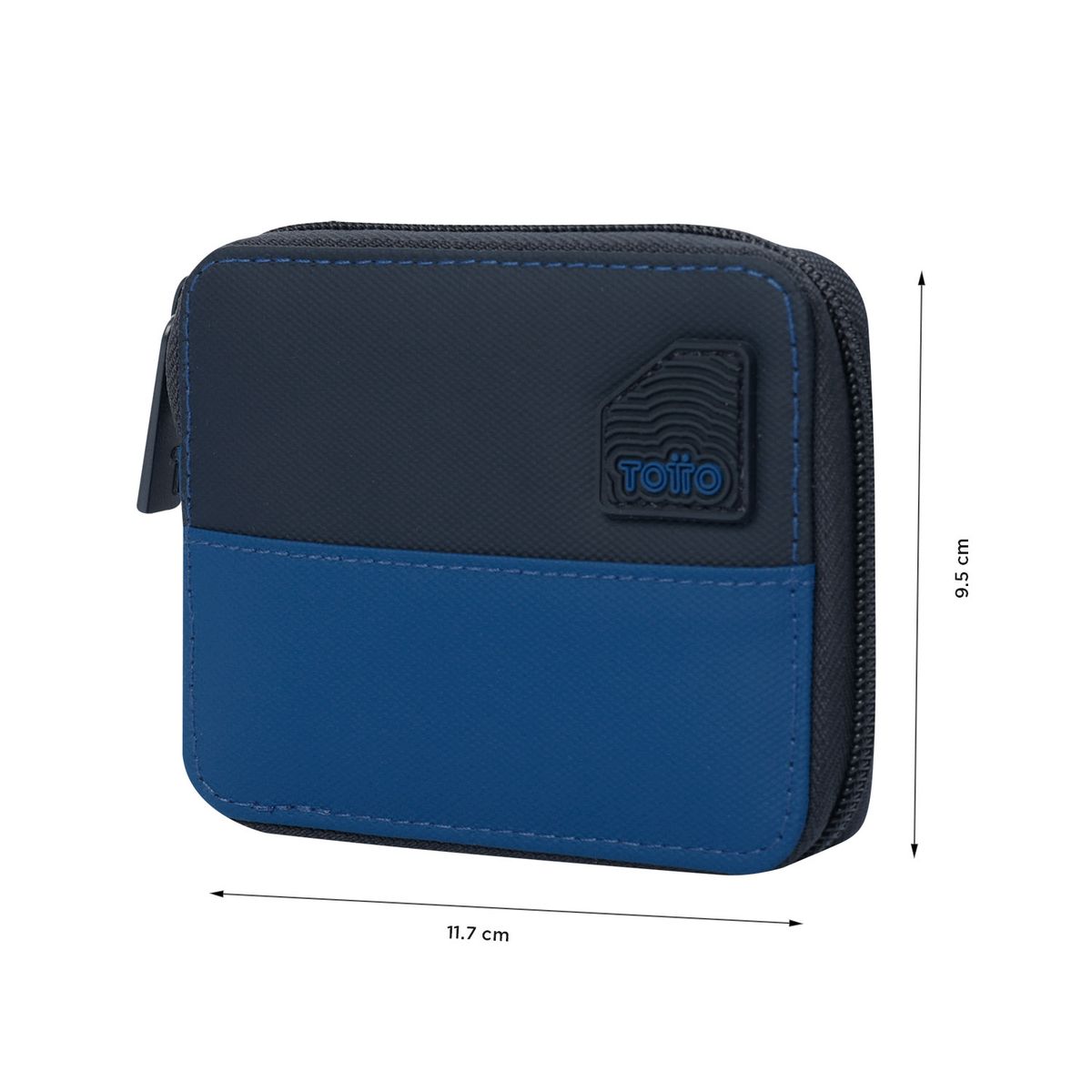 TOTTO - Billetera Contrast Mad Con RFID Blocker Azul
