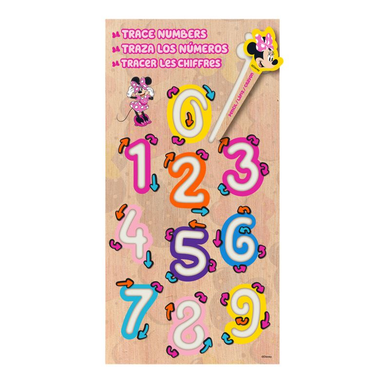 RONDA - TRAZA EL NÚMERO MADERA MINNIE LCD-0003-02