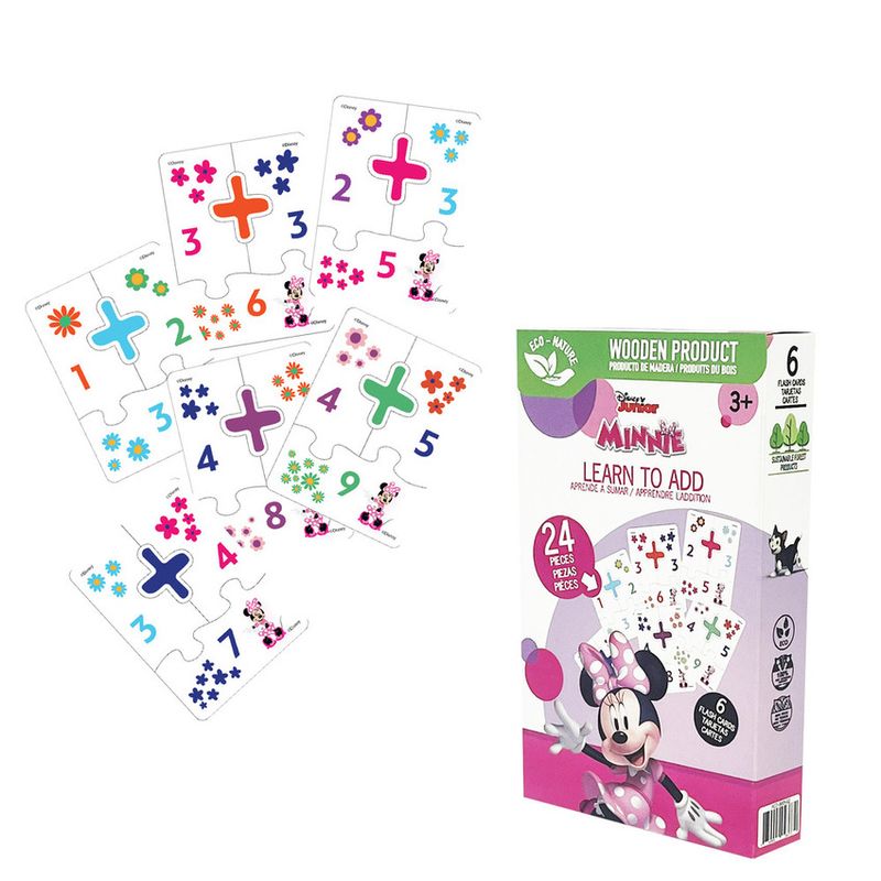 RONDA - TARJETAS DIDÁCTICAS SUMAS MADERA MINNIE FCD-0005-02