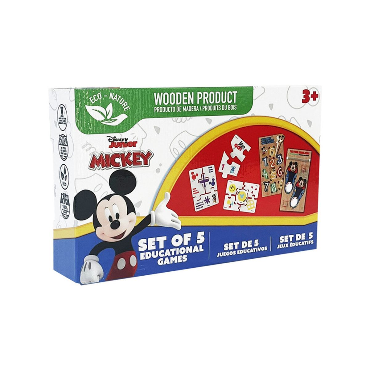 RONDA - SET DIDÁCTICO 5 EN 1 MADERA MICKEY STD-0001-01