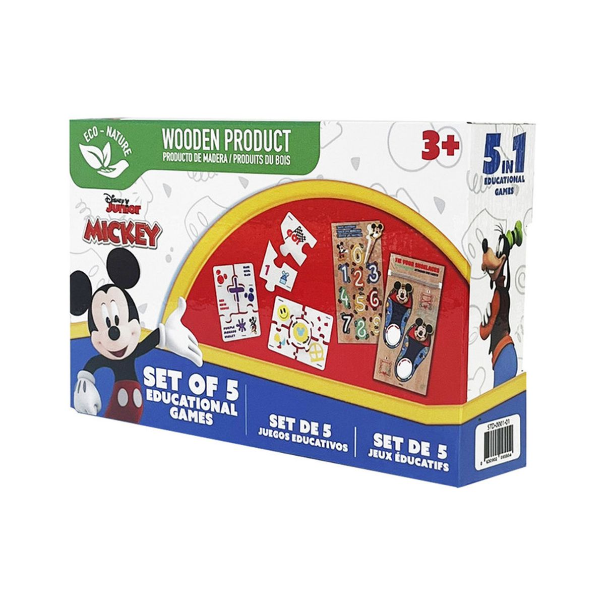 RONDA - SET DIDÁCTICO 5 EN 1 MADERA MICKEY STD-0001-01