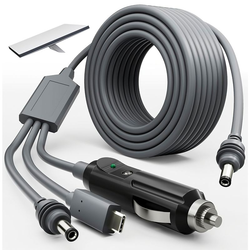 GENERICO - Cable Adaptador 3 en 1 DC 12V 24V 100W Para Starlink Mini 5 Metros