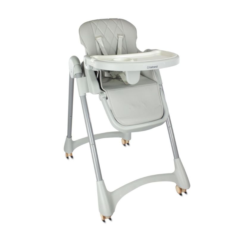 BEBESIT - Silla de comer para bebé Gris Aqua Bebesit Seguridad y Comodidad