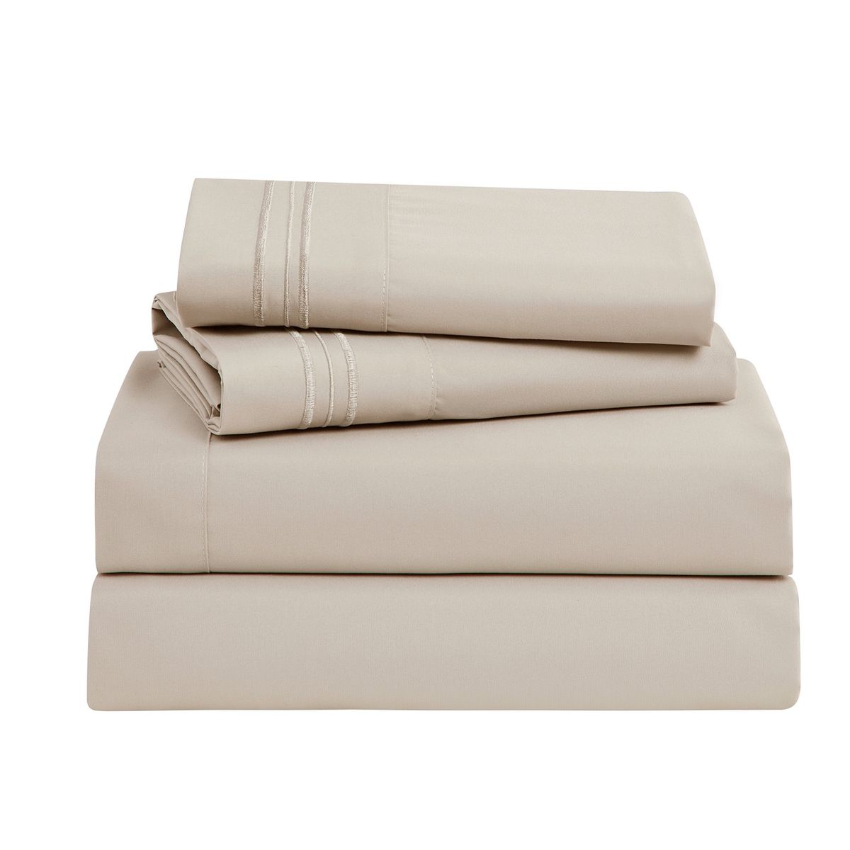 BEDLIFE - Juego De Sábanas Doble color LINO 1.800 Hilos Bedlife