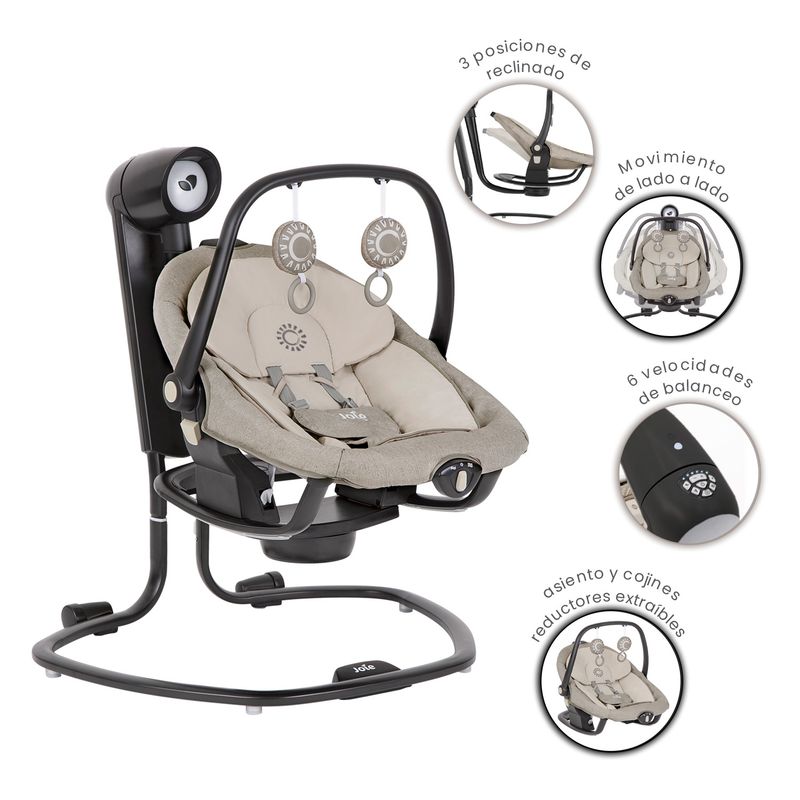 JOIE - Columpio Bebe 2en1 Joie Serina Speckled