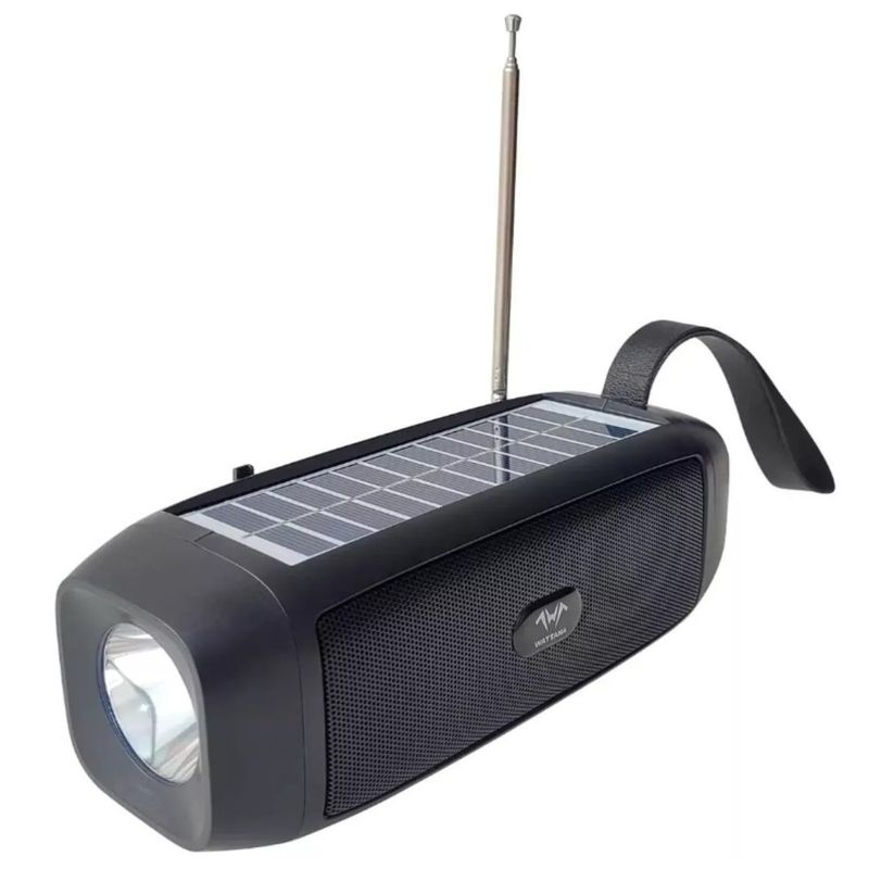 STARTEC - Parlante Solar Bluetooth Wattana Acrux Radio FM Linterna USB microSD