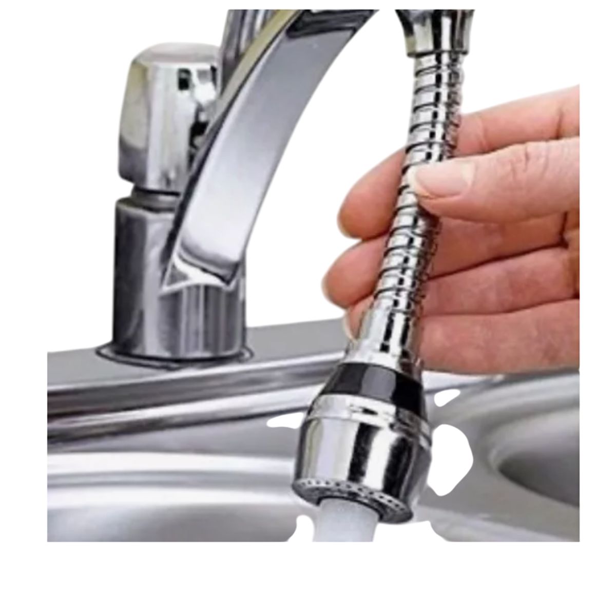 GENERICO - Extension Flexible Grifo De Agua Turbo Flex 360
