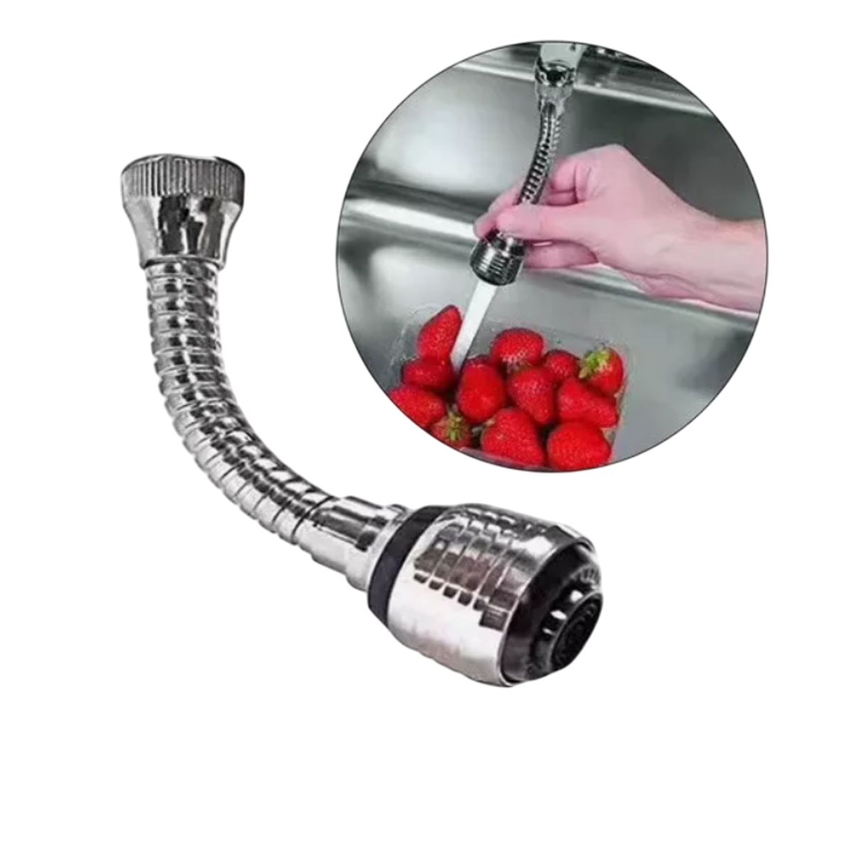 GENERICO - Extension Flexible Grifo De Agua Turbo Flex 360