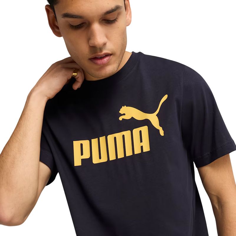 PUMA - Camiseta Puma Ess Nº 1 Hombre-Negro