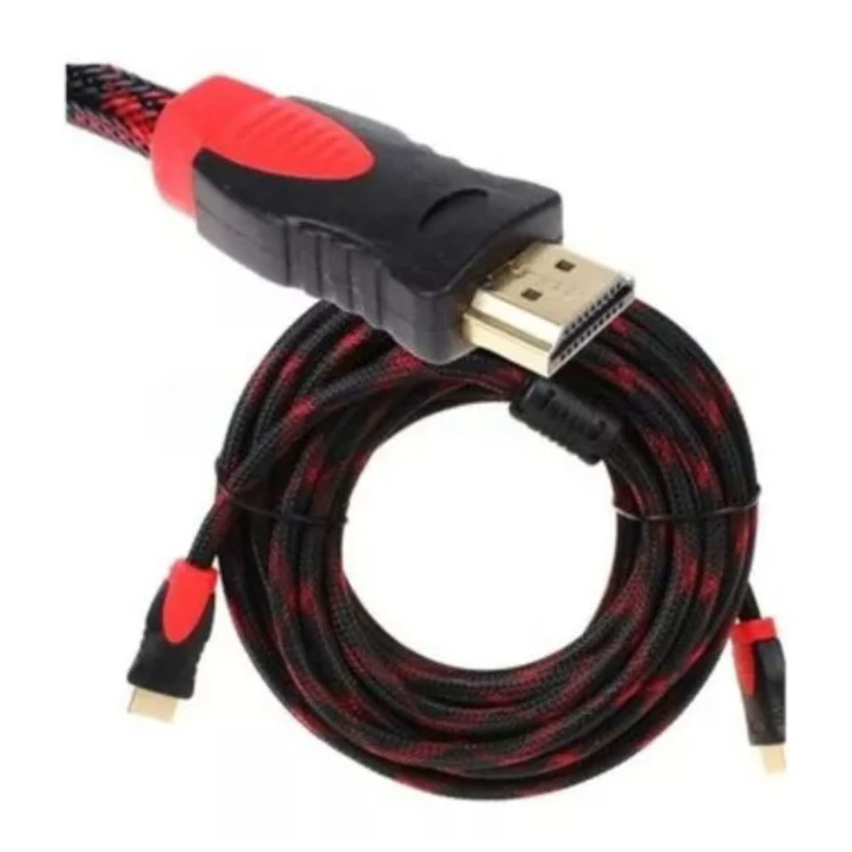 GENERICO - Cable Hdmi 5 Metros Doble Filtro Mallado Punta Dorada