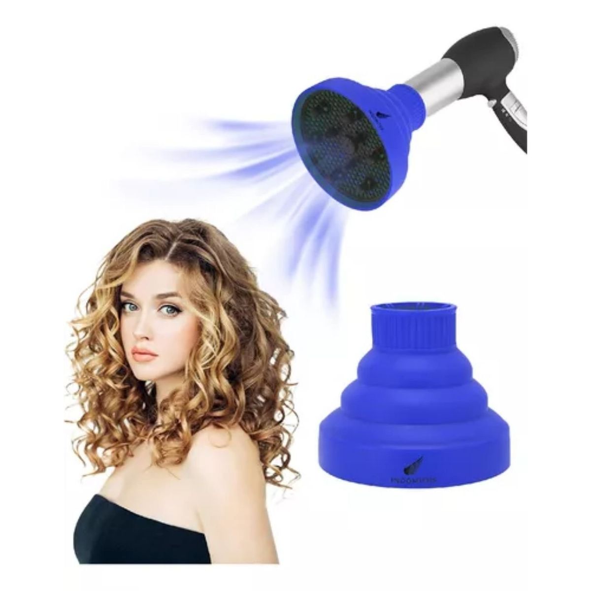 GENERICO - Difusor Para Secador De Cabello Pelo Rizos Turbo Cepillo