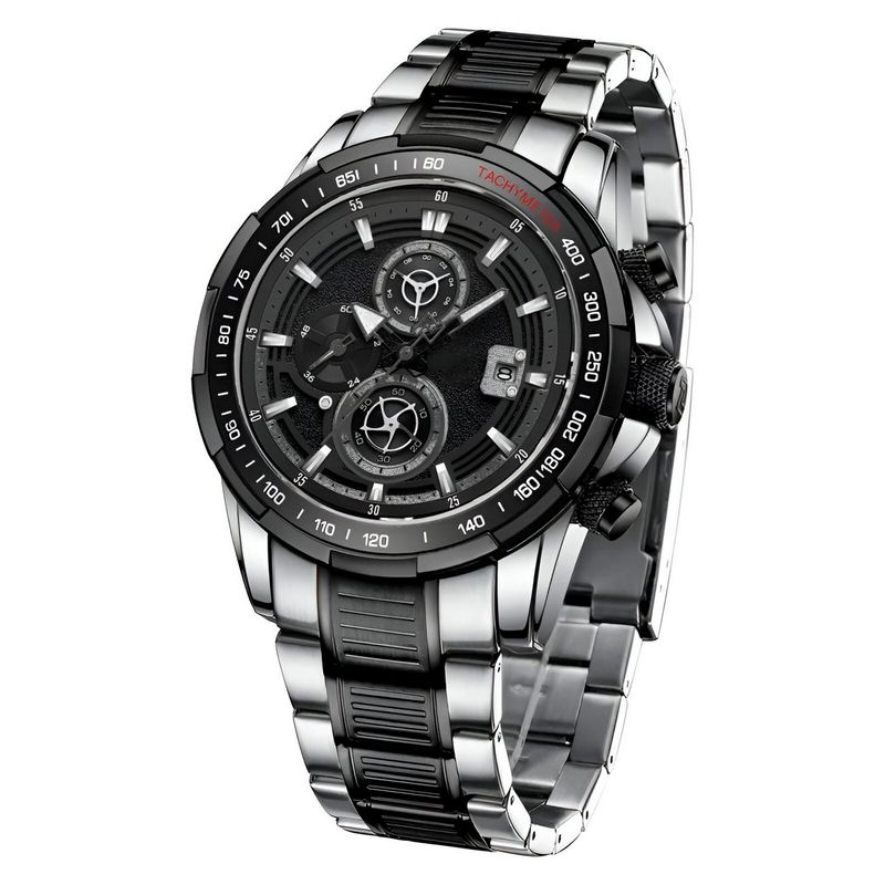 GFORCE - Reloj G-force Gf8033 Cronografo Funcional Acero + Estuche