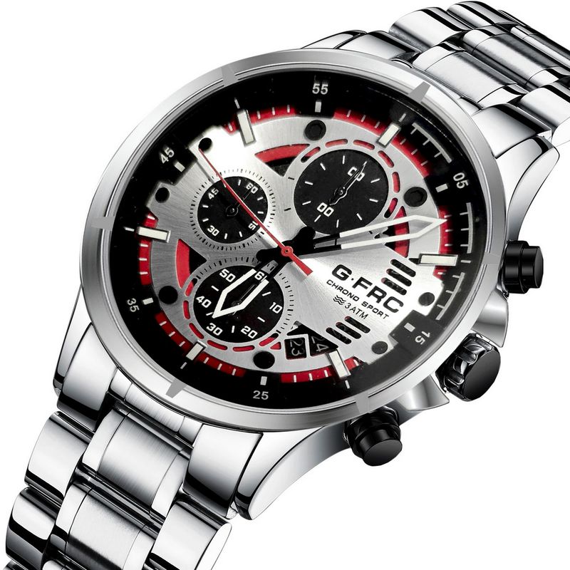 GFORCE - Reloj G-force H4230g Cronografo Funcional Acero + Estuche