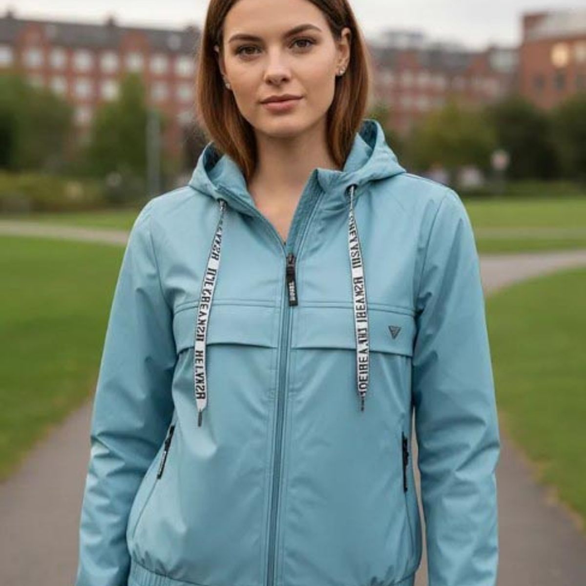 MODA EN CIRCUITO - Chaqueta Impermeable Rompevientos para Mujer