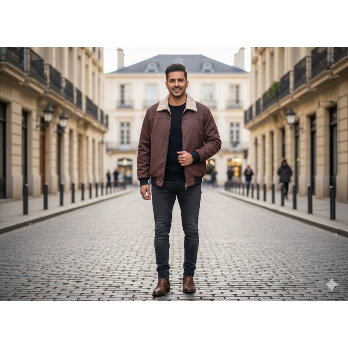 THE CLOTHING COMPANY - Chaqueta Hombre Ovejera Gamuzada Forrada