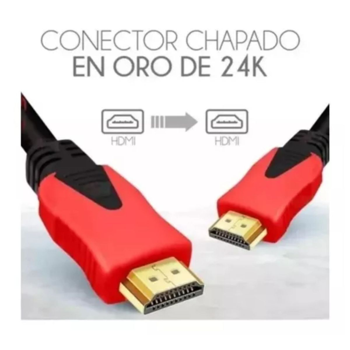 GENERICO - Cable Hdmi 20 Metros Doble Filtro Mallado Punta Dorada