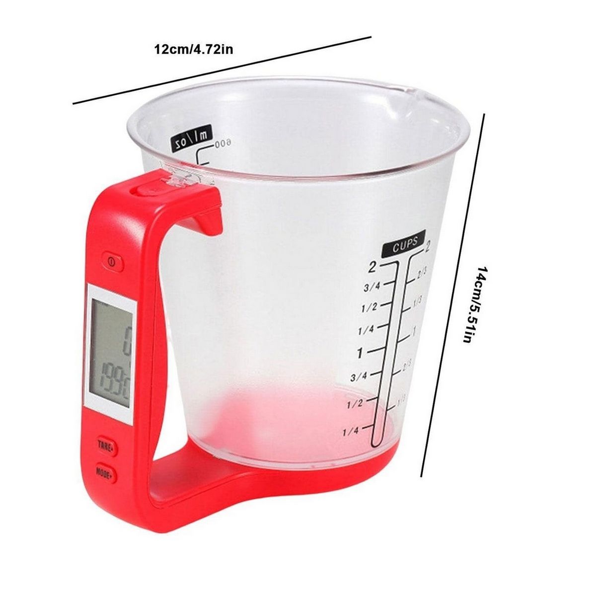 GENERICO - Taza Medidora De Gramos Taza Medidora Eléctrica Digital