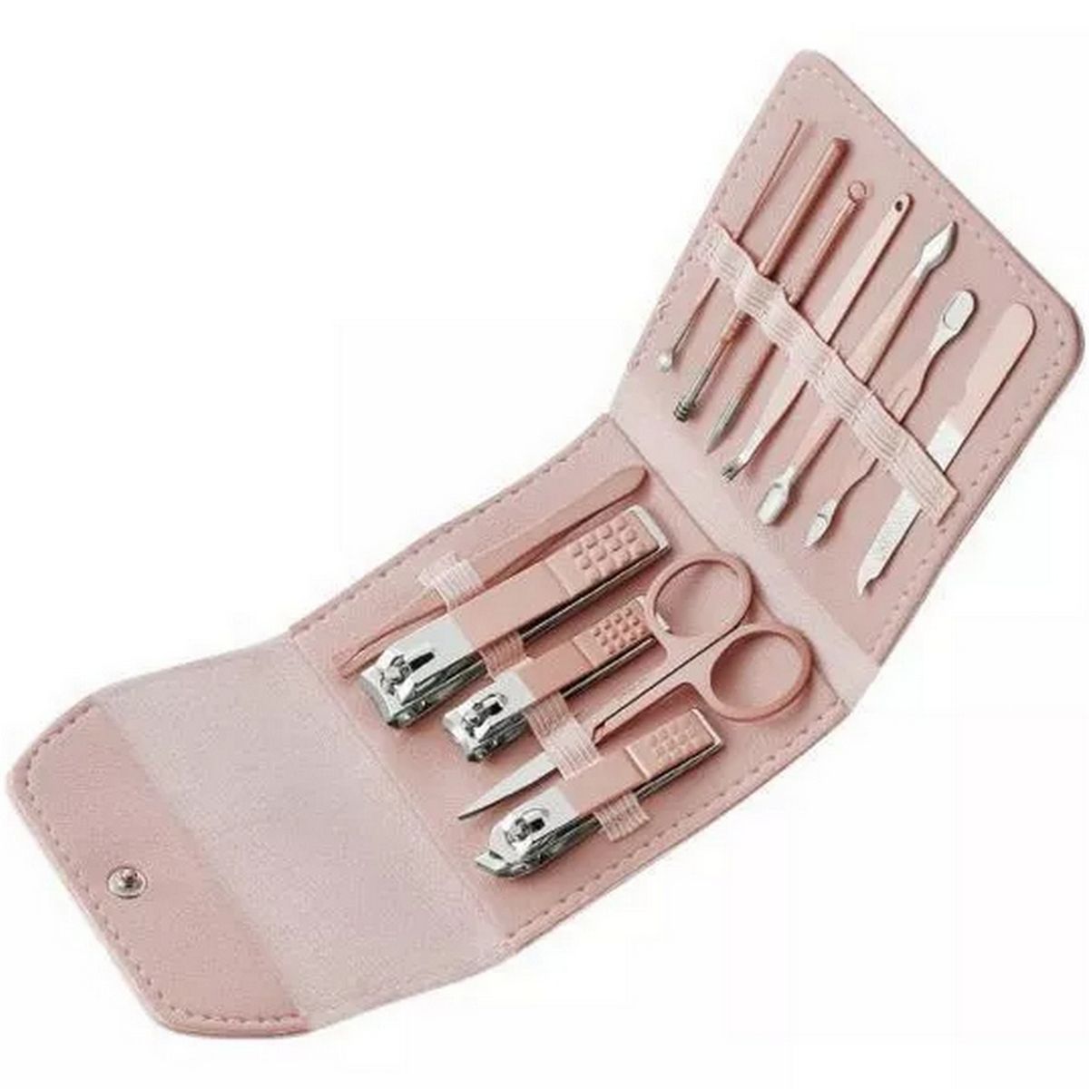 GENERICO - Estuche Set Manicure Pedicure Kit Cortauñas 12 Piezas