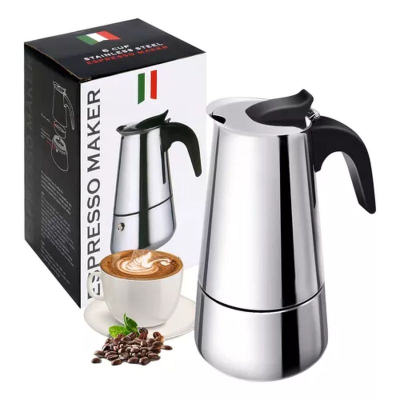 GENERICO - Cafetera Moka Italiana Café Espresso Acero Inoxidable