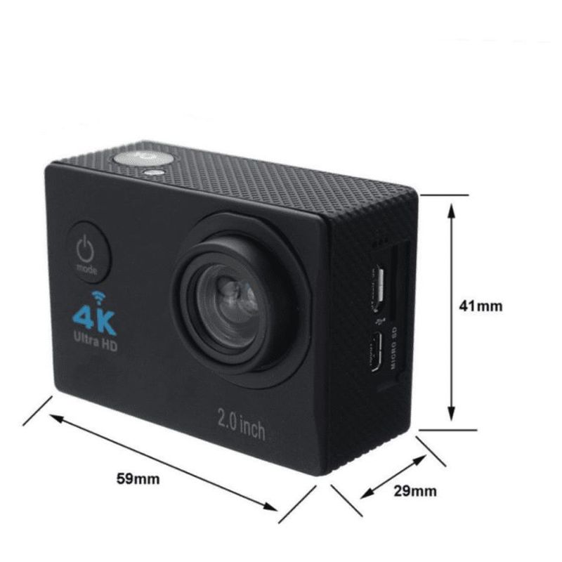 GENERICO - Camara 4k Wifi + Control Cámara Para Moto Casco Acuatica Rosado