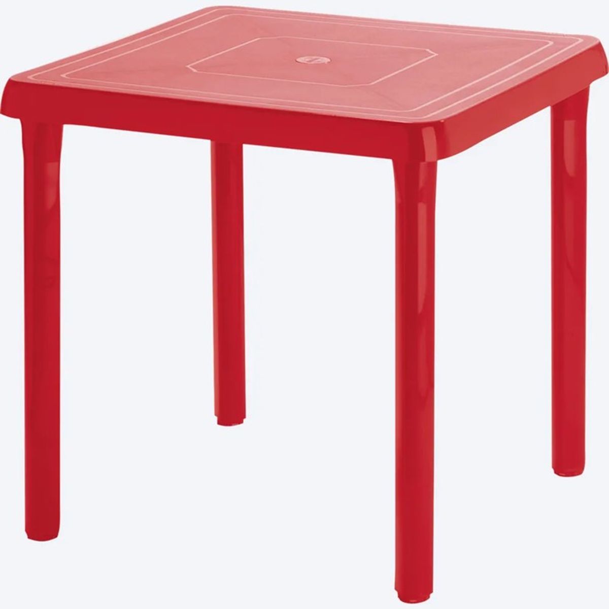 RIMAX - Mesa Caribe Rimax Cuadrada Color Roja