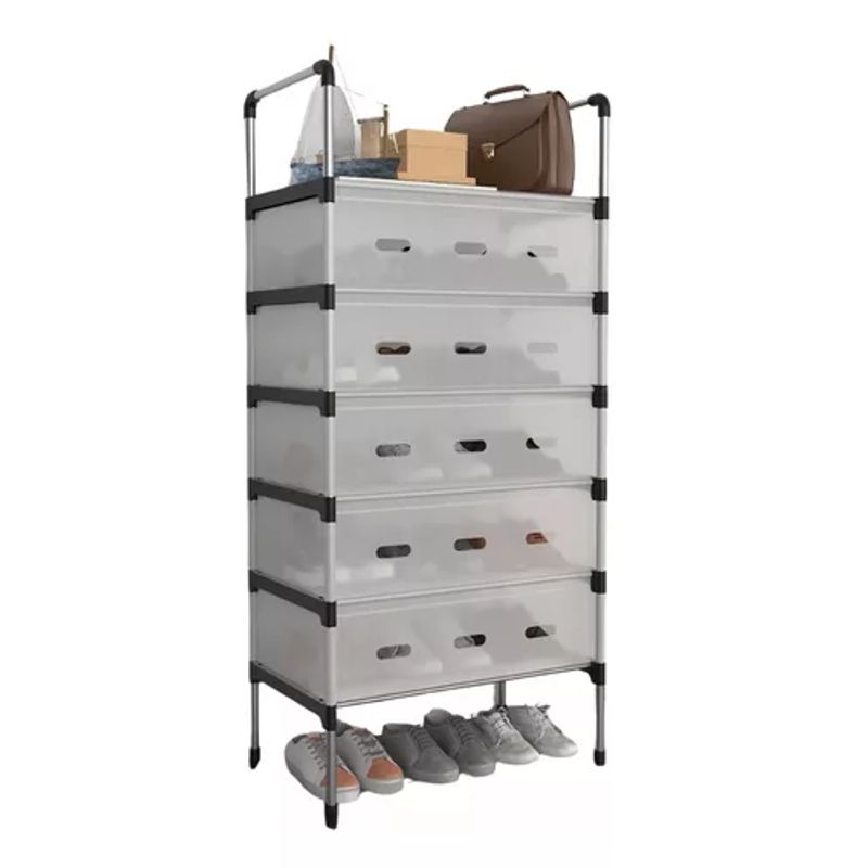 GENERICO - Zapatero Multicapa Cubierto Anti-polvo 6 Niveles Dormitorio
