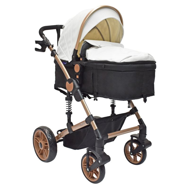 HAPPY BABY - Coche Bebe Moises Gadi Happy Baby Blanco