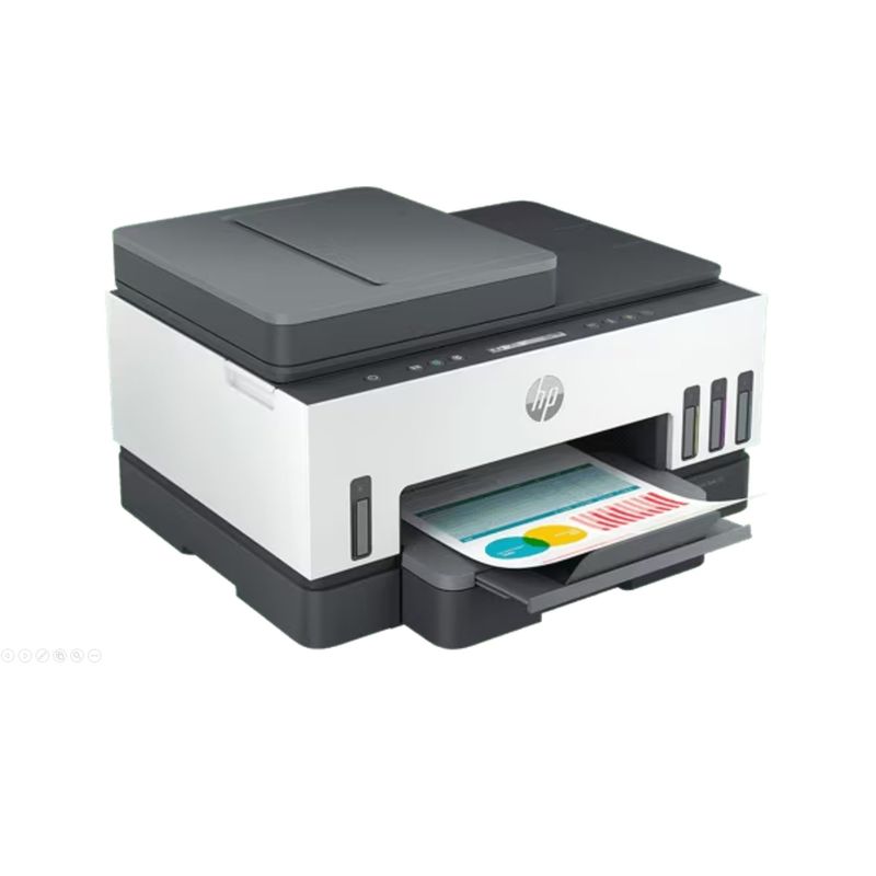 HP - Impresora multifuncional HP Smart Tank Wi-Fi 750 Bluetooth Dúplex ADF