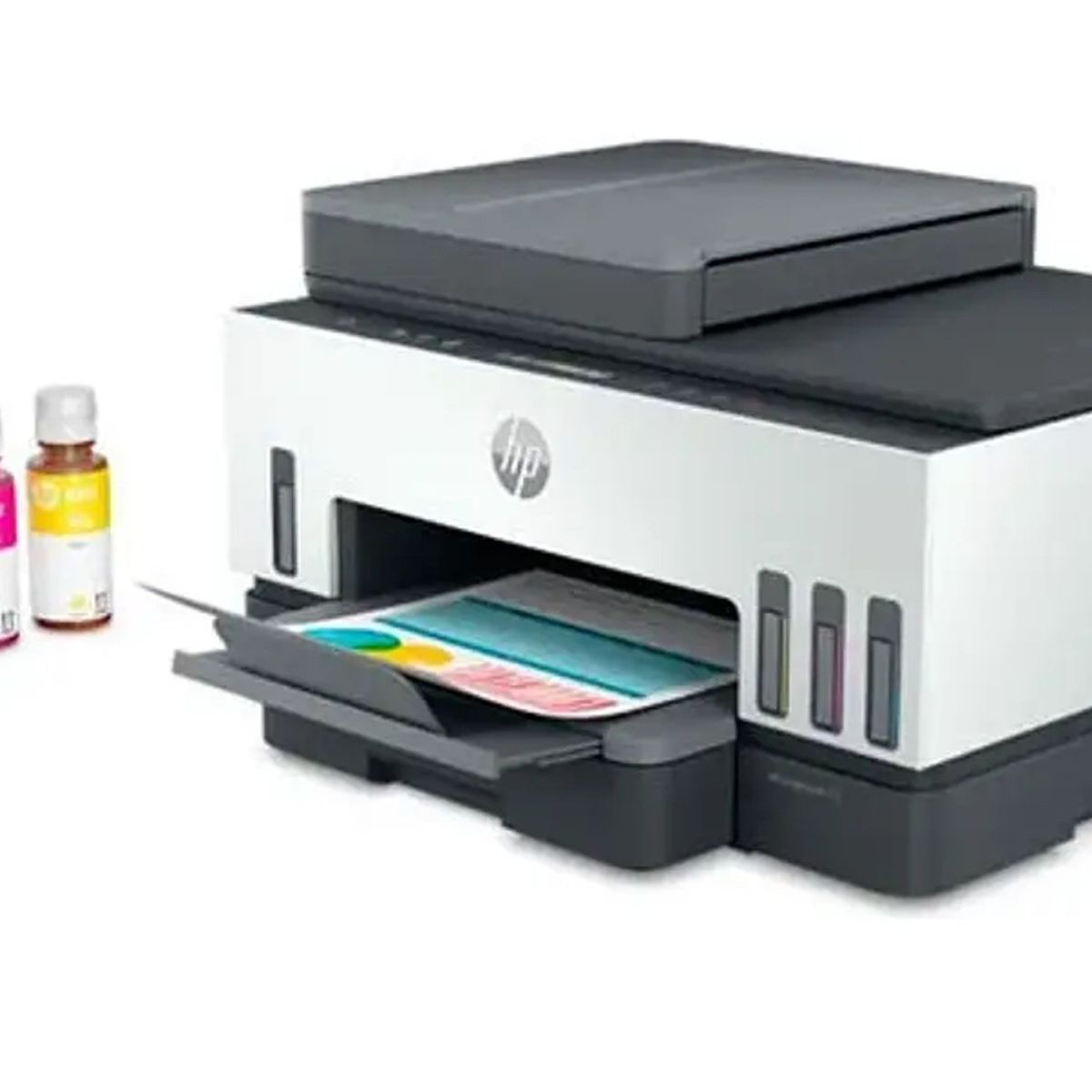 HP - Impresora multifuncional HP Smart Tank Wi-Fi 750 Bluetooth Dúplex ADF