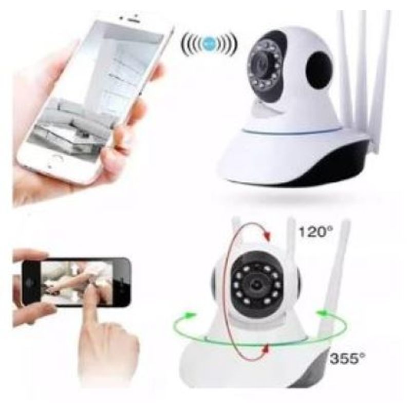 GENERICO - Camaras de seguridad para casa 3 Antenas WIFI
