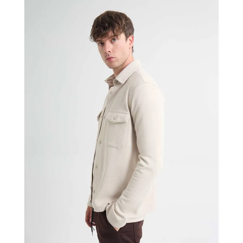 SEVEN SEVEN - Camisa De Hombre  Color Beige Marca Seven Seven #45012130