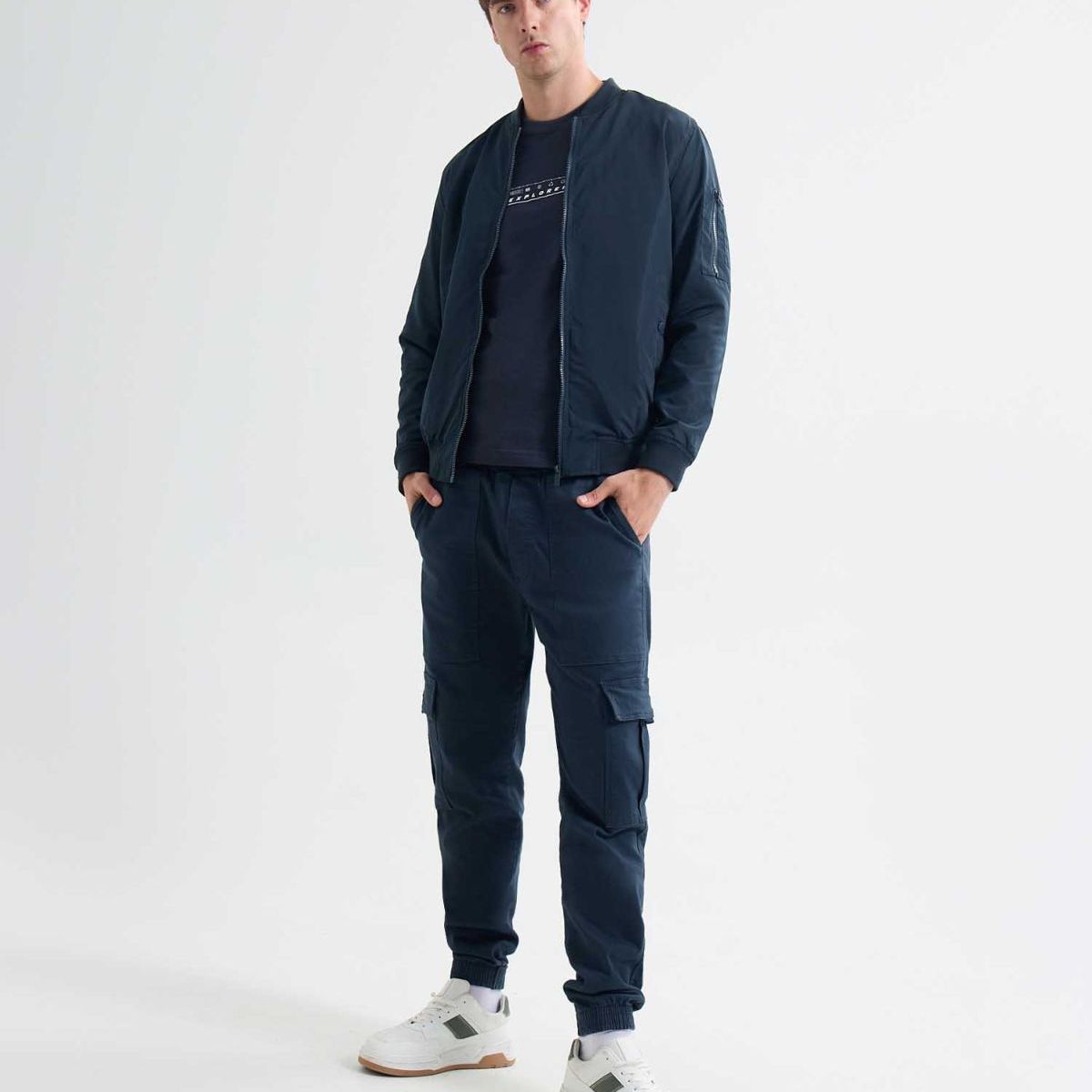 SEVEN SEVEN - Jogger Cargo  Para Hombre Azul Seven Seven