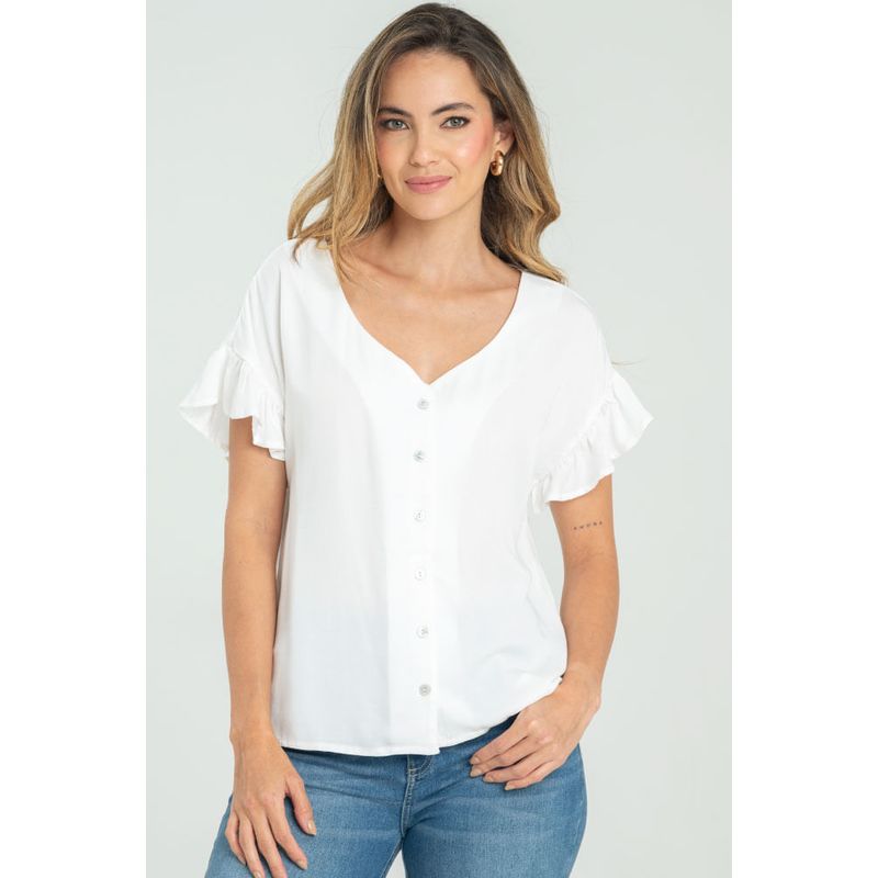 RAGGED - Blusa chrissy Blanco crudo Ragged