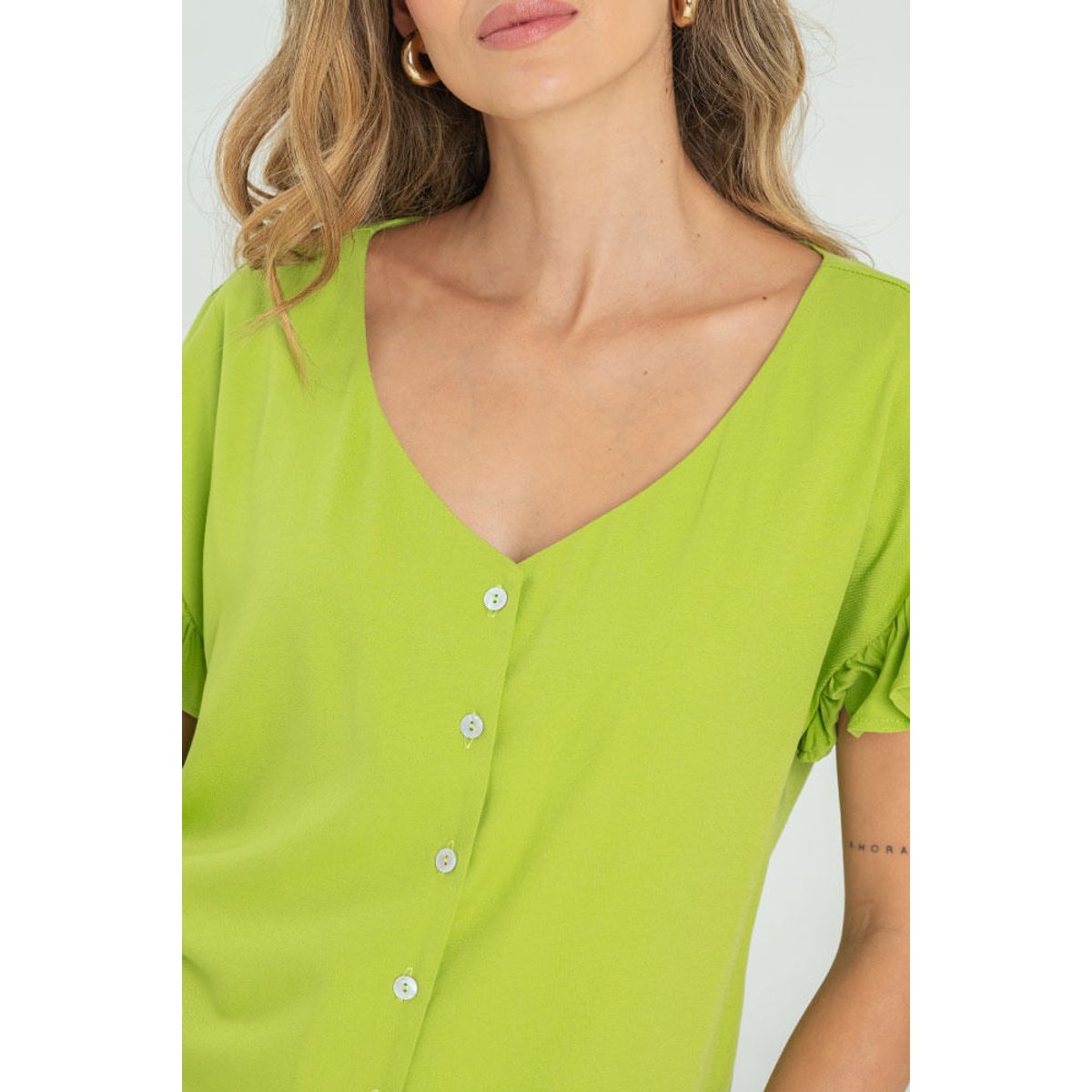 RAGGED - Blusa chrissy Verde manzana Ragged,