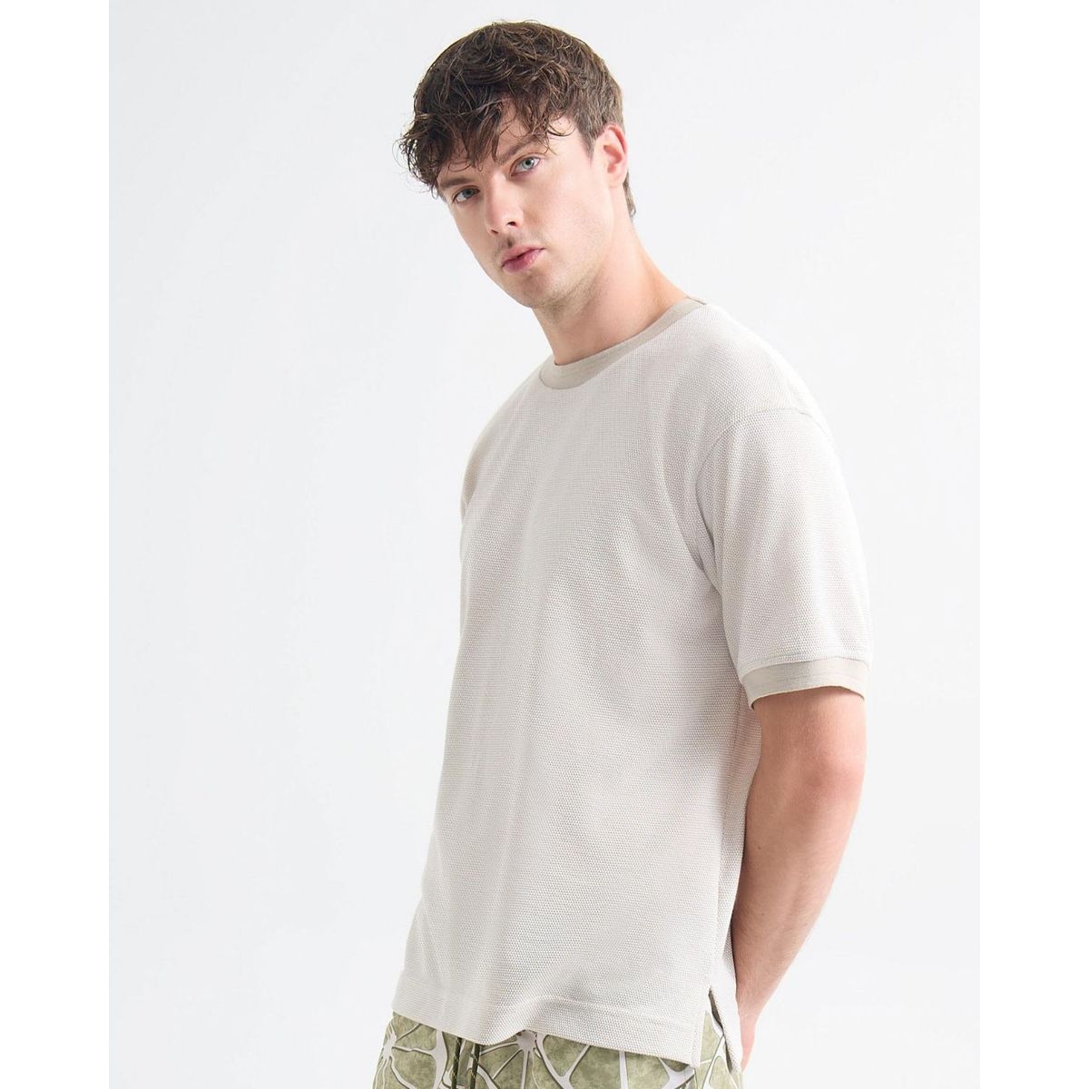 SEVEN SEVEN - Camiseta De Hombre  Color Crema Marca Seven Seven #45092696