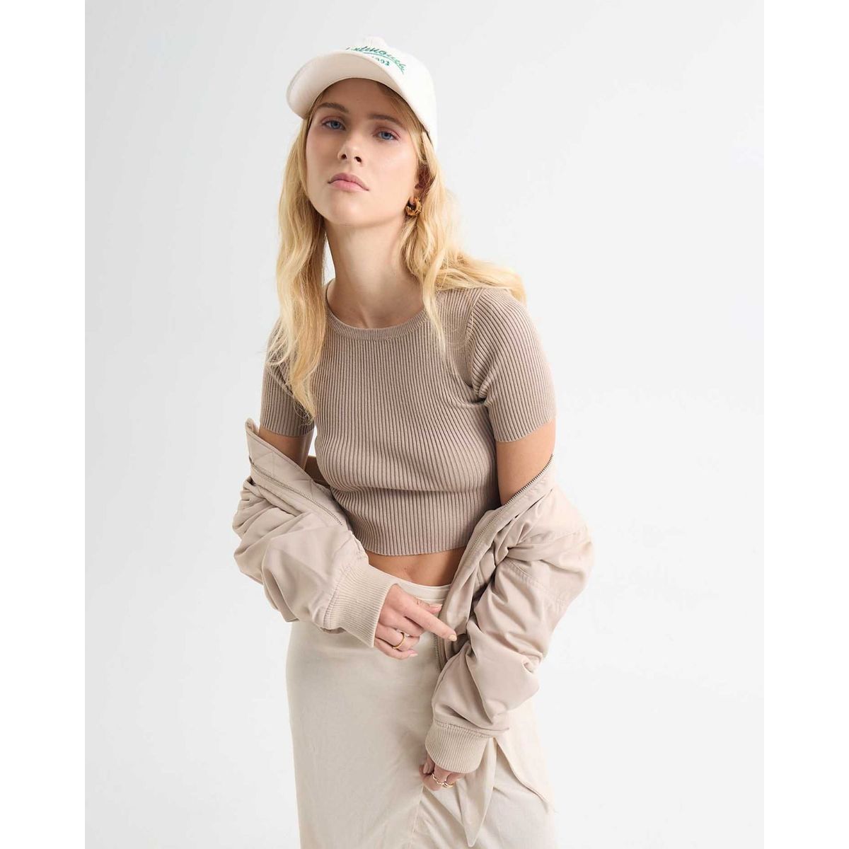 SEVEN SEVEN - Camiseta Para Mujer Manga Corta Color Arena Marca Seven Seven #28096164