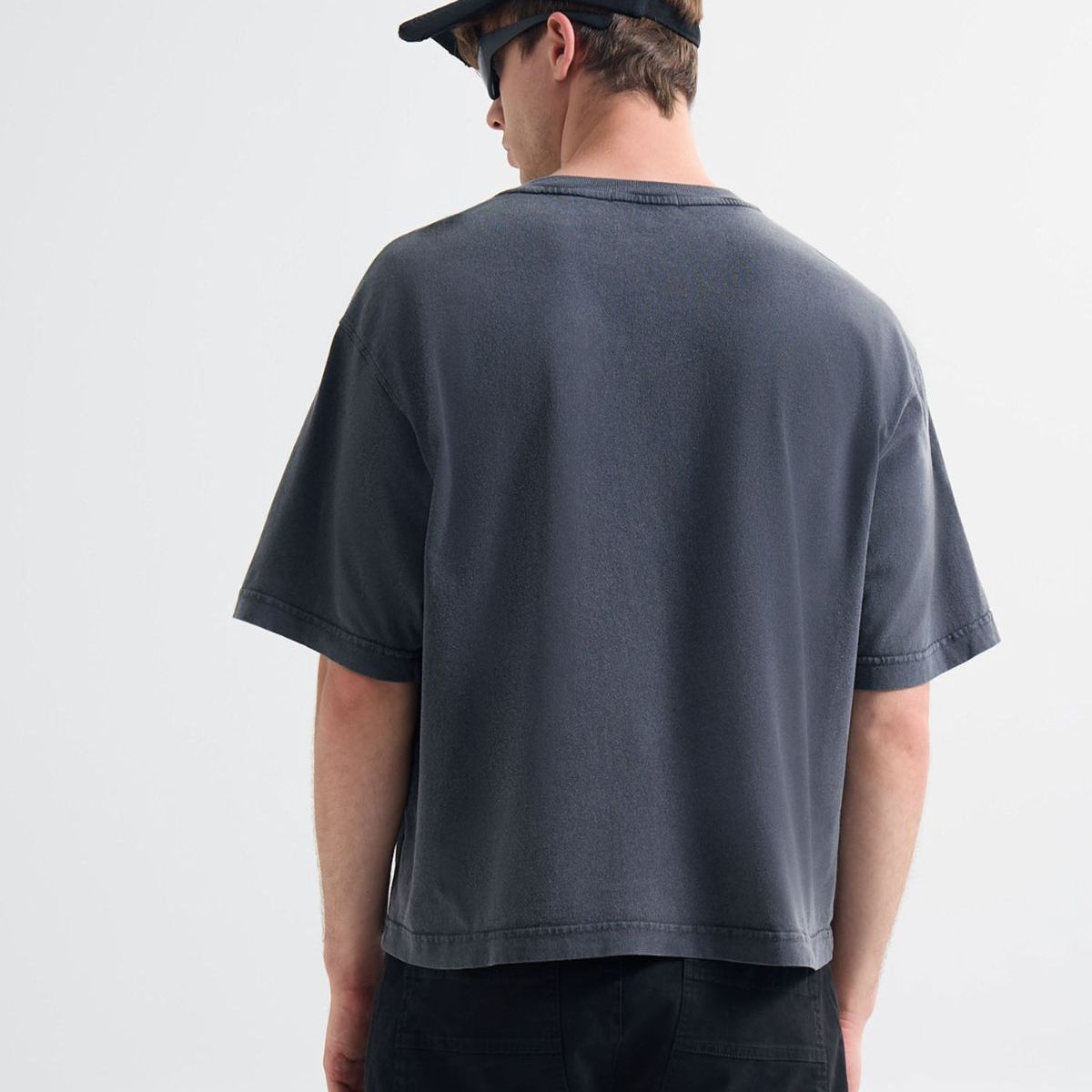 SEVEN SEVEN - Camiseta Estampada Con Desgastes  Para Hombre Gris Seven Seven