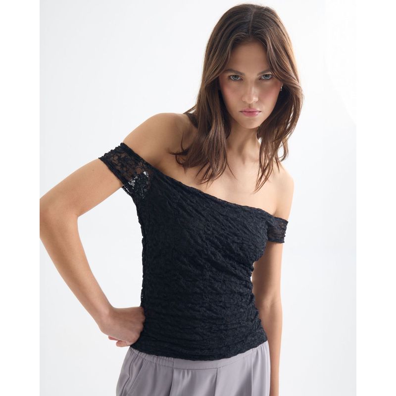 SEVEN SEVEN - Camiseta De Mujer  Color Negro Marca Seven Seven #28096231