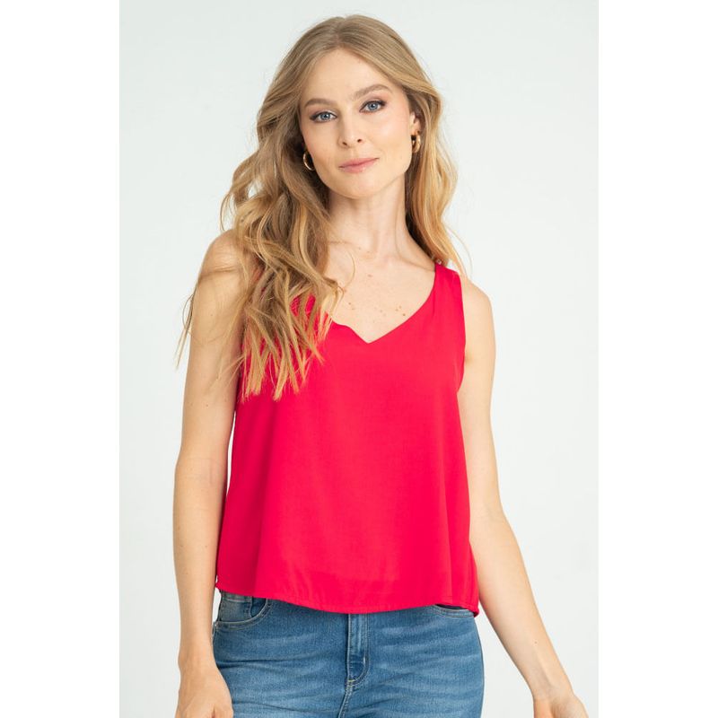 RAGGED - Blusa mucura Rojo puro Ragged