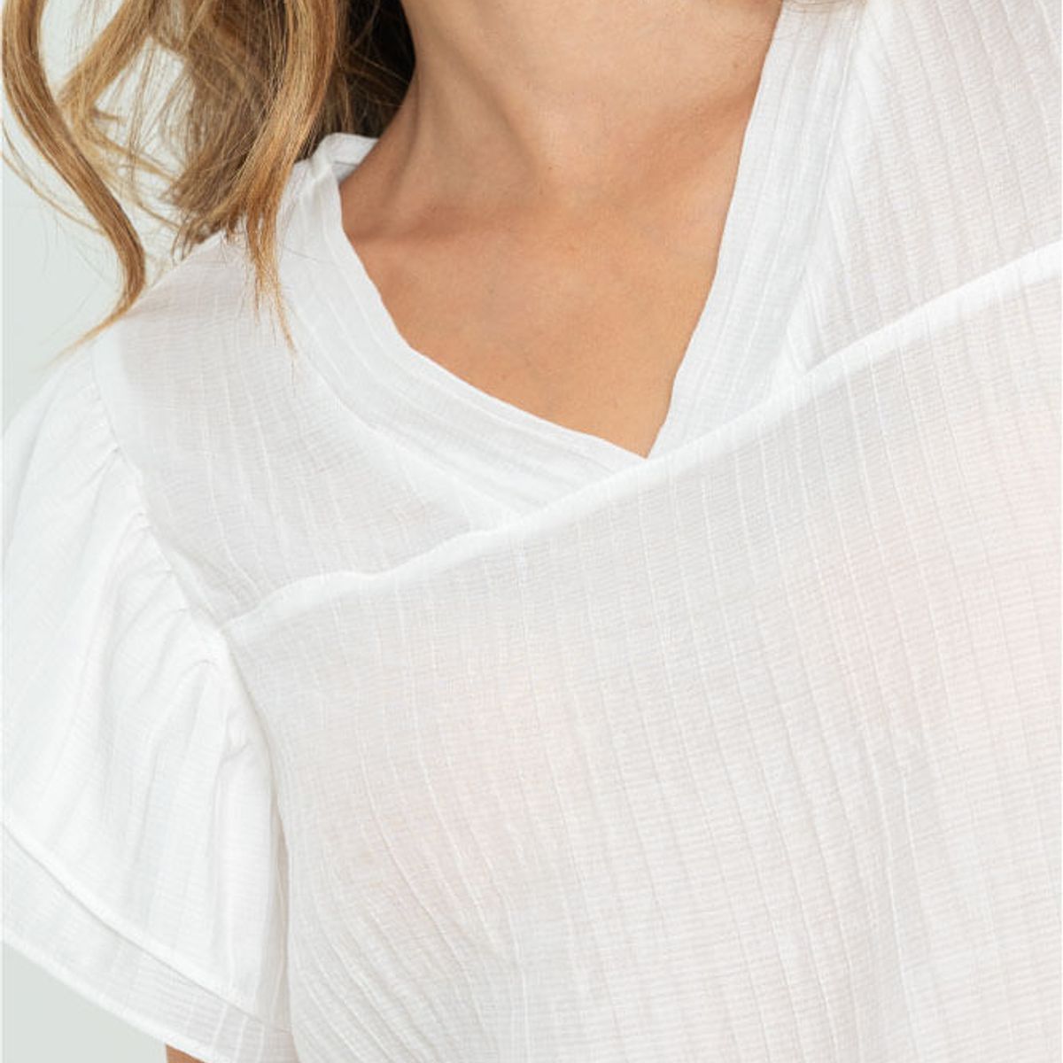 RAGGED - Blusa windsor Blanco crudo Ragged.
